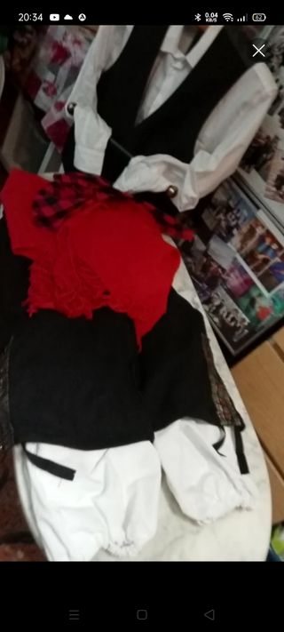 Traje regional baturro incluye (3 piezas)