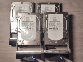 Lote 4 discos duros SAS IBM 450GB 15K