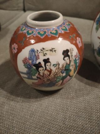 Jarrones porcelana oriental - Decorativos