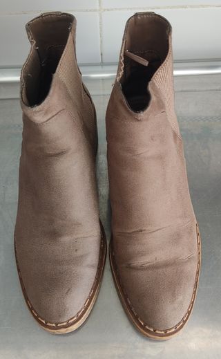 Botines Bershka beige