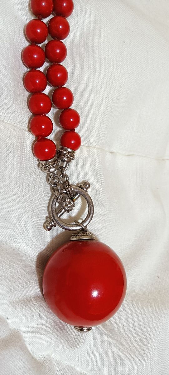 Collar Vintage Multiposición Rojo