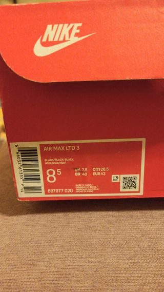 Scarpe nere Nike AirMax 