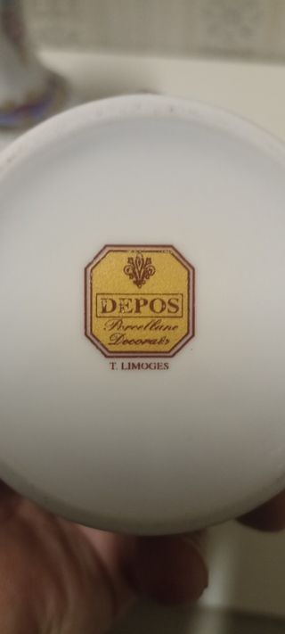 Set porcellana: 2 vasi + zuccheriera