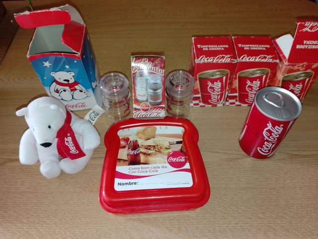 LOTE ARTÍCULOS COCA COLA VINTAGE