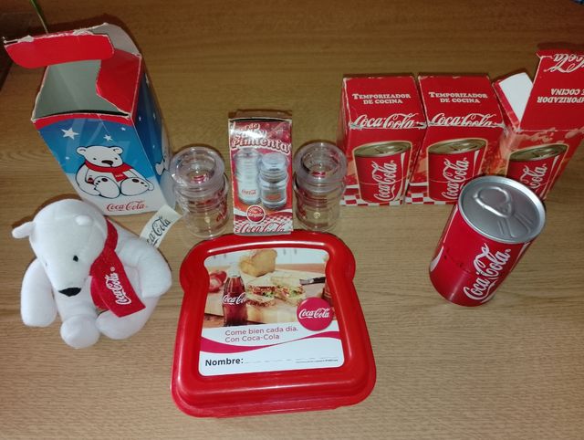 LOTE ARTÍCULOS COCA COLA VINTAGE