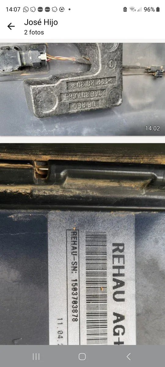 Parachoques trasero VW Passat 2012