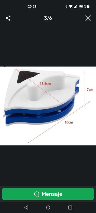 Limpia cristales magnético