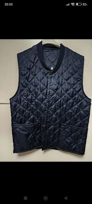 Chaleco acolchado azul XL