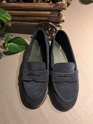 Mocasines color azul marino
