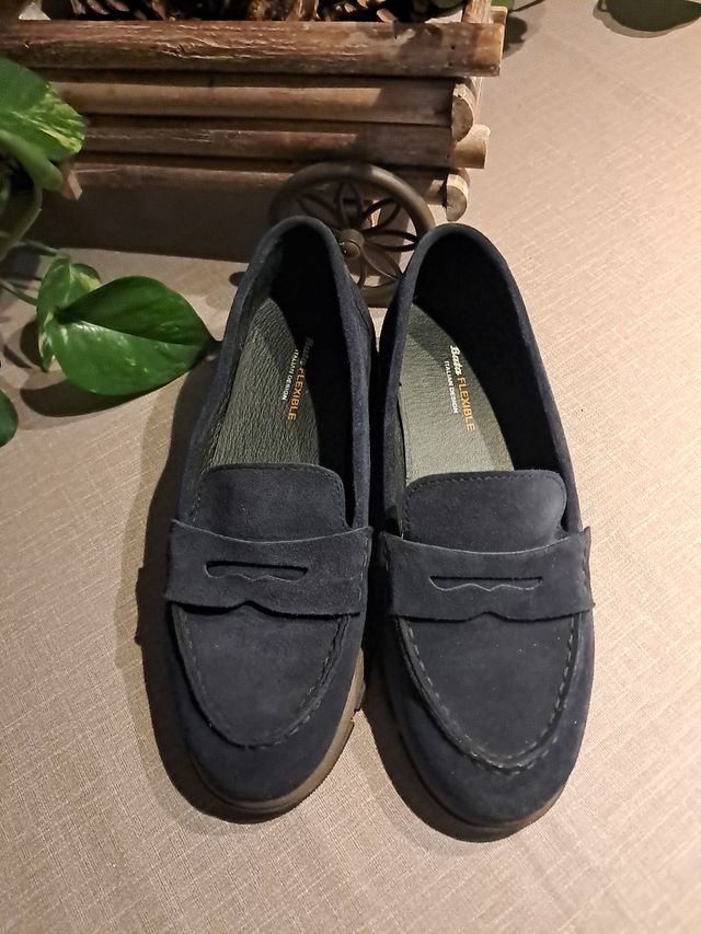 Mocasines color azul marino