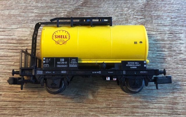 Vagón cisterna Shell escala N DB