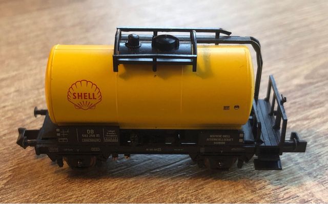 Vagón cisterna Shell escala N DB