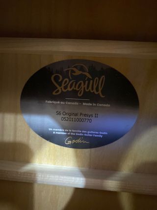 guitarra electroacustica SEAGULL S6 Original Presys II
