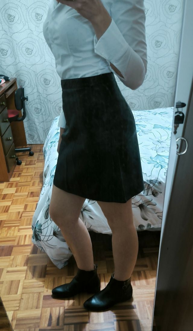 Falda de cuero de Zara - Sin estrenar