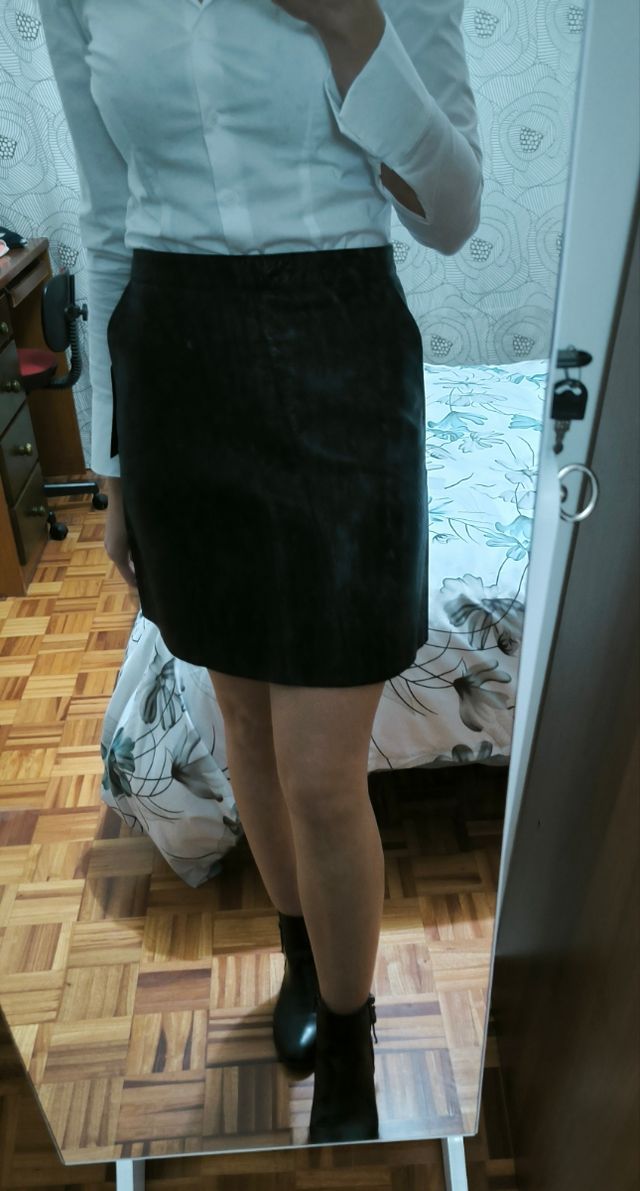 Falda de cuero de Zara - Sin estrenar