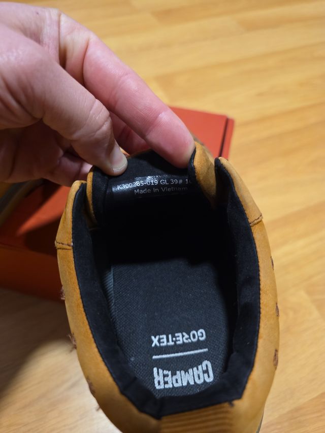 Zapatillas Camper Piel Marrón 39 hombre