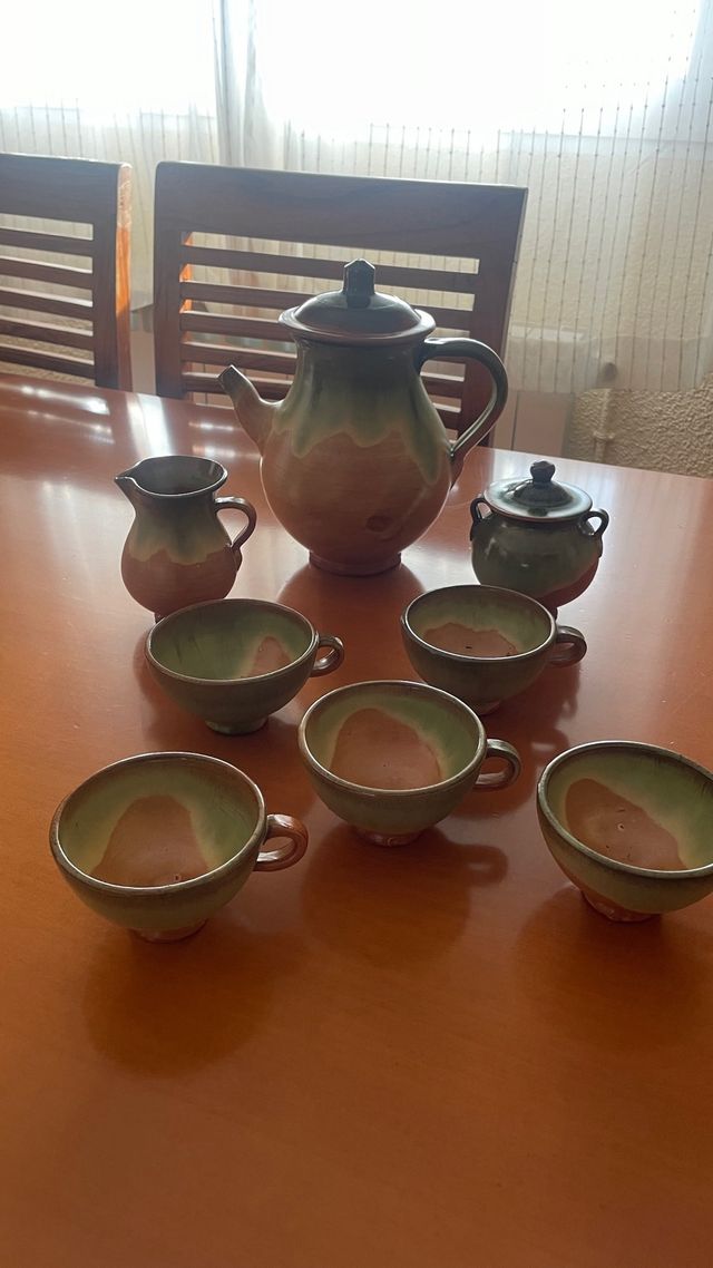 Juego de té o cafe cerámico - 8 piezas