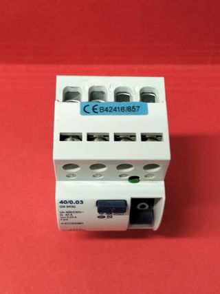 Interruptor diferencial 4x40A 30mA