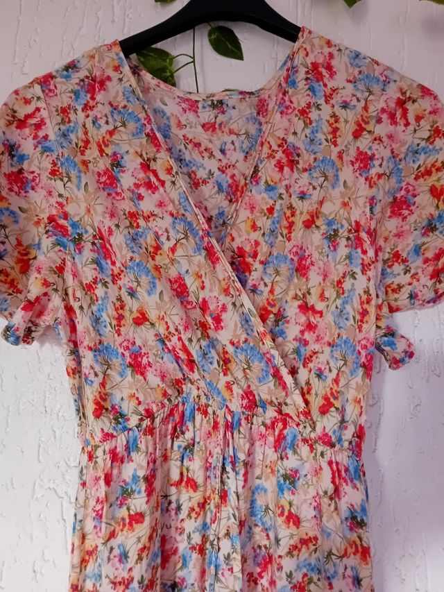 Vestido floral multicolor