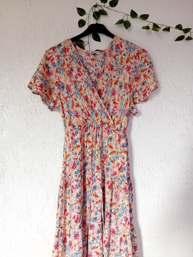 Vestido floral multicolor