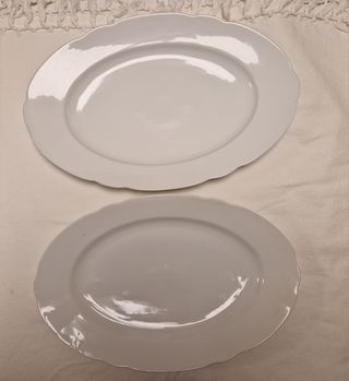 Dos bandejas porcelana Bavaria