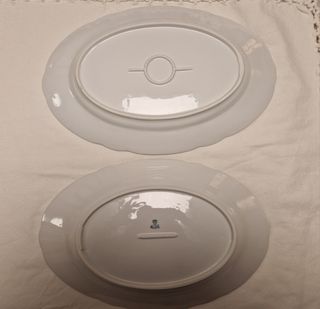 Dos bandejas porcelana Bavaria
