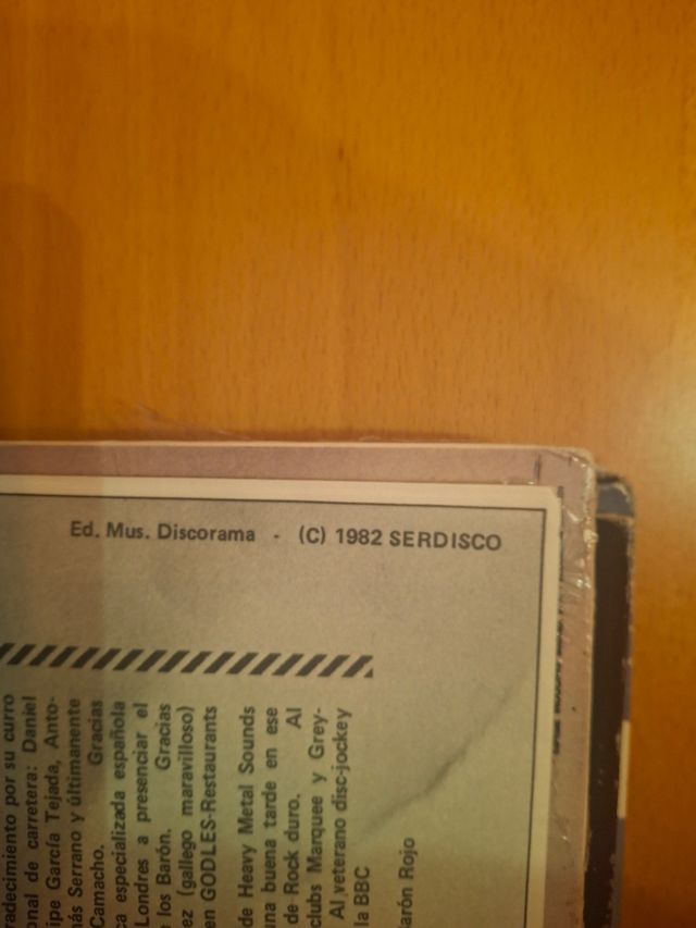 Baron rojo vinilos. Precio por unidad