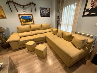 Sofá rincorera 270 x 250 chaise longue beige