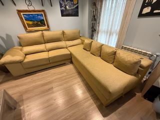 Sofá rincorera 270 x 250 chaise longue beige