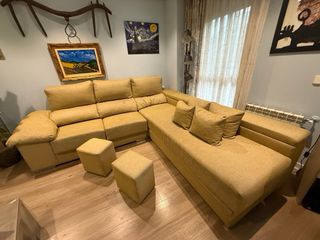 Sofá rincorera 270 x 250 chaise longue beige