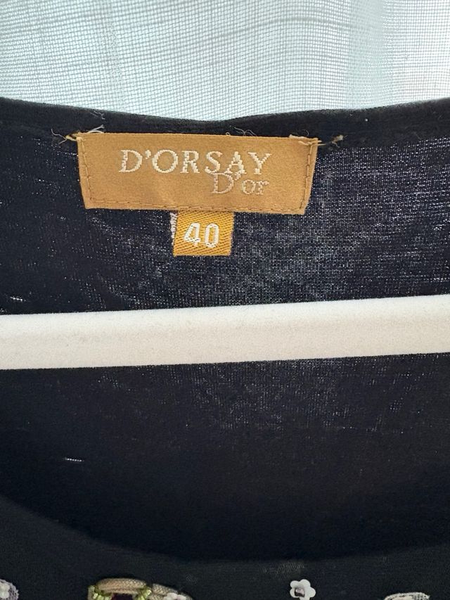 Top D'Orsay lentejuelas - Talla M