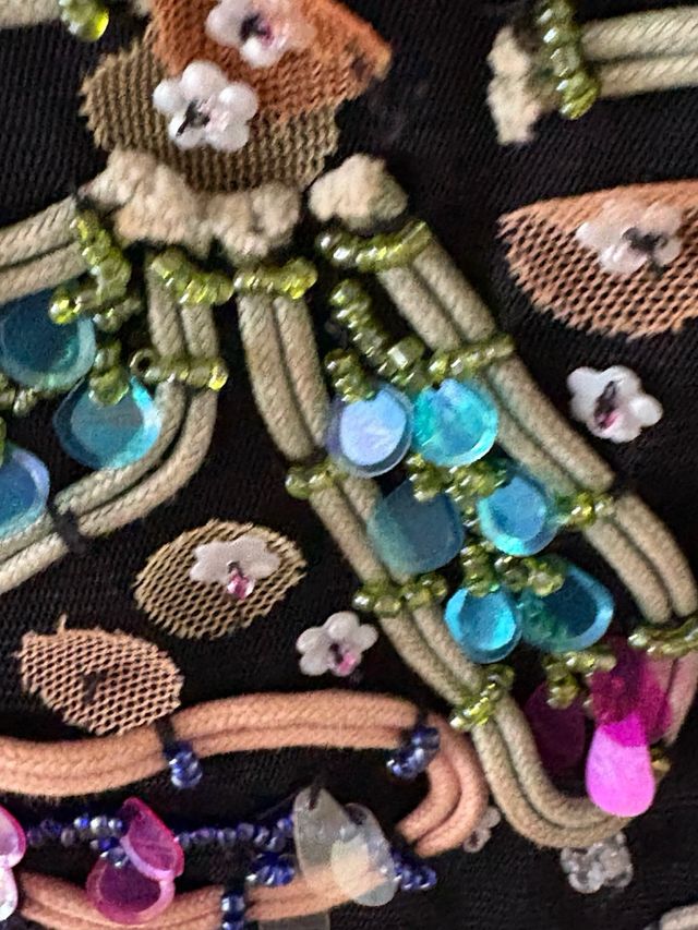 Top D'Orsay lentejuelas - Talla M