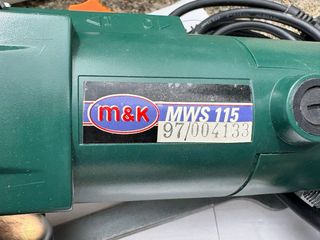 Amoladora Angular M&K 580W. Rotaflex/Lijadora