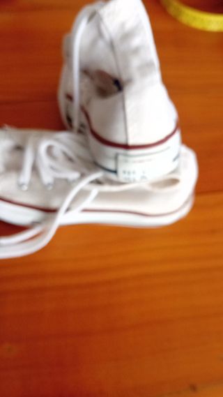 Scarpette Converse alte bianche 28