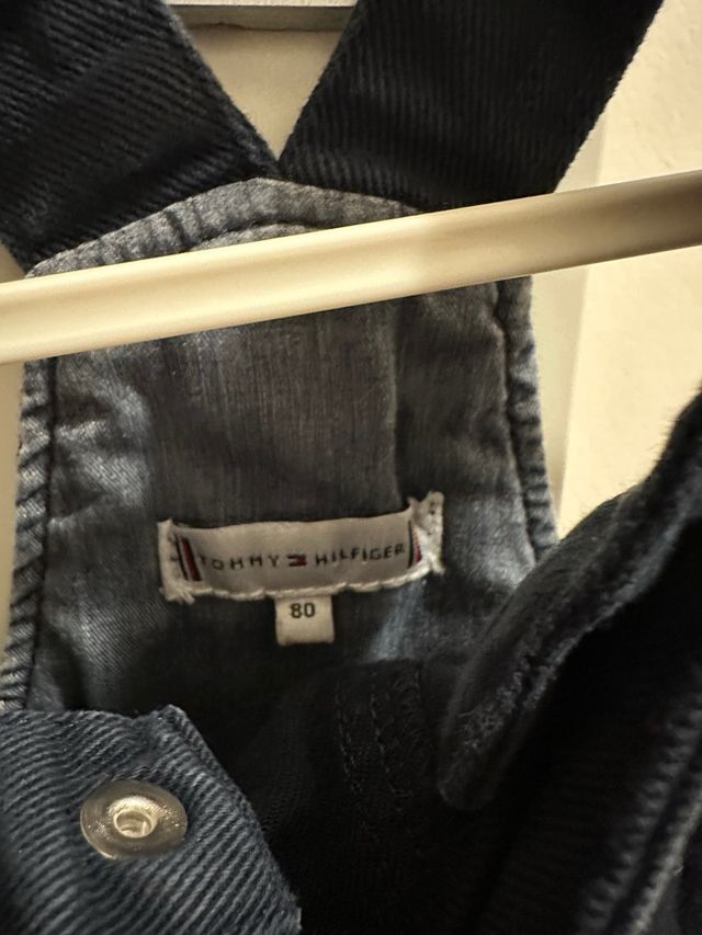 Salopette Tommy Hilfiger blu neonato