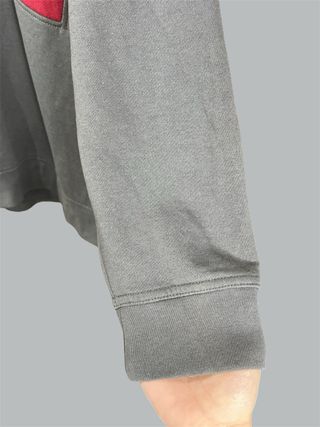 Sudadera Vintage Reebok Rework Gris/Roja Oversize