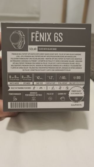 Garmin Fénix 6S Solar - Reloj GPS