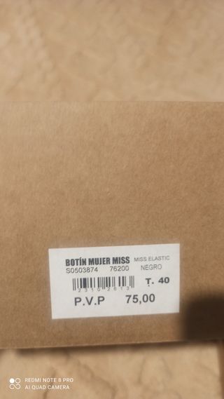 Botas negras mujer ,muy cómodas y buena marca