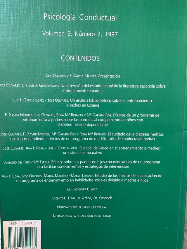 Psicología conductual vol. 5 2