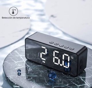 RELOJ DESPERTADOR ALTAVOZ PORTÁTIL Digital