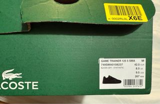 Zapatillas Lacoste Game Trainer 42.5