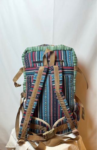 Mochila cáñamo multicolor