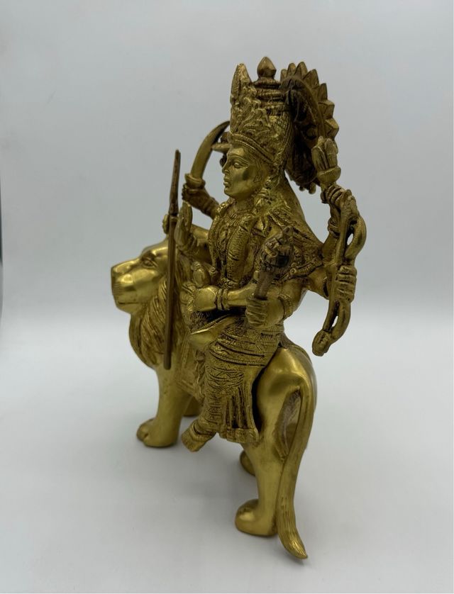 Figura Durga bronce - Diosa hindú