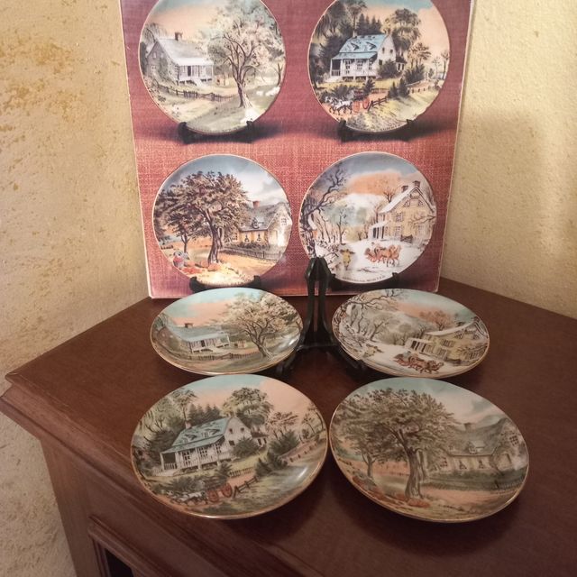 Set 4 Piattini Vintage Ceramica made in Japan