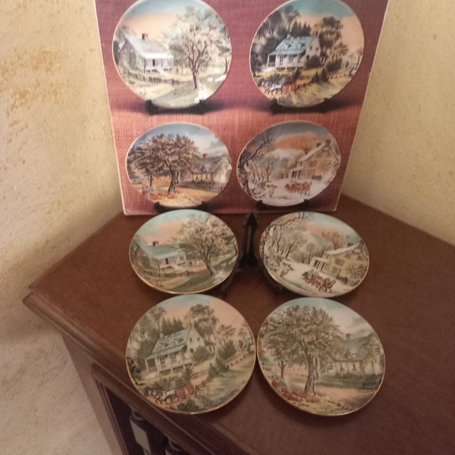 Set 4 Piattini Vintage Ceramica made in Japan