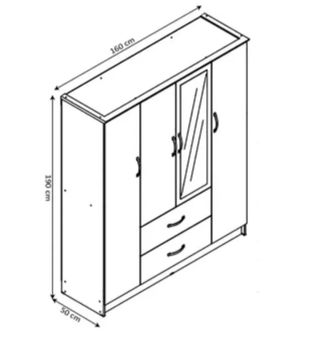 SUPER OFERTA ARMARIO CUATRO PUERTAS W CAMBRIA