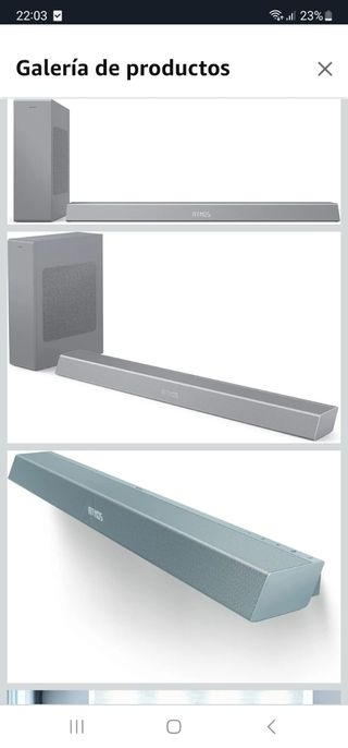 Barra sonido Philips Atmos - Gris