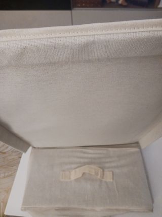 2 Cajas Almacenaje Lona Plegables