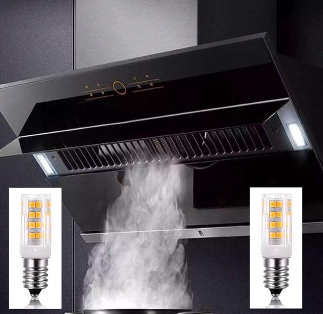 2 Bombillas nevera lámpara de sal campana cocina