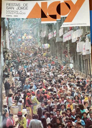 Libros fiestas Alcoi antiguos